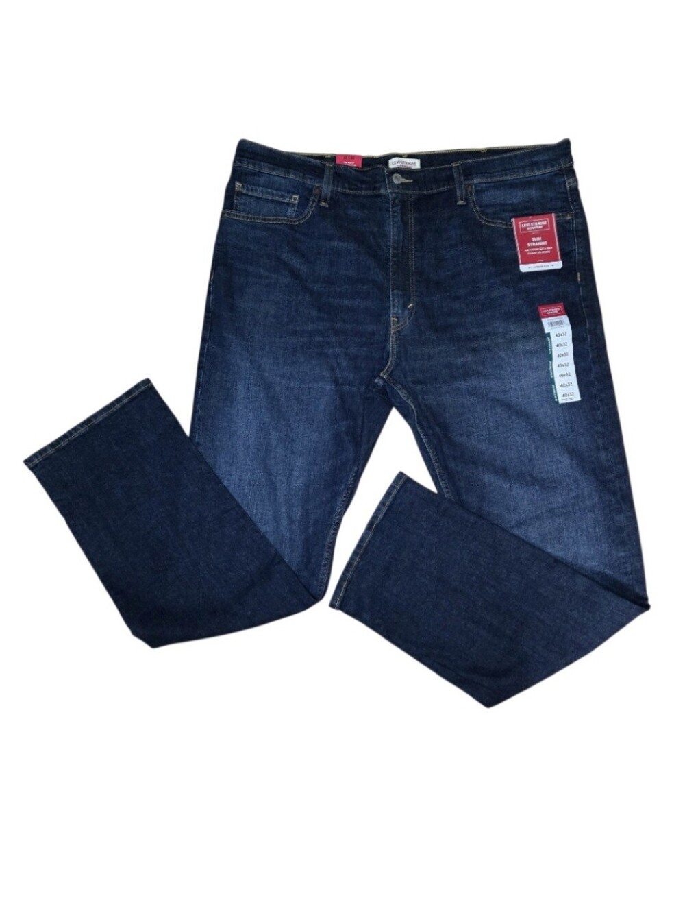 Levis Strauss Signature Men's Slim Fit Jeans in Shallow Water, Size 40 x 32 NWT!